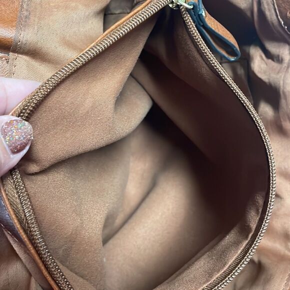 Bueno Brown Shoulder Bag Brown Faux Leather - Picture 11 of 16